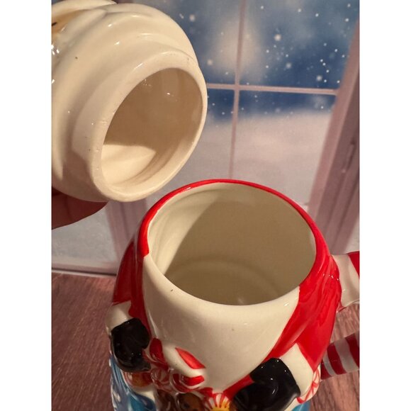 🎄 Temptations Santa & Snowman Tall Lidded Mugs – Perfect for Hot Chocolate! - Picture 5 of 16